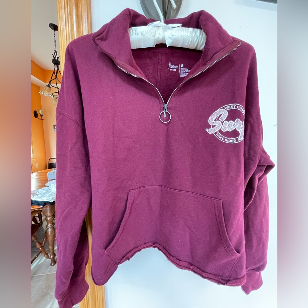 🔵 Flirtitude Active cropped 1/4 zip sweatshirt